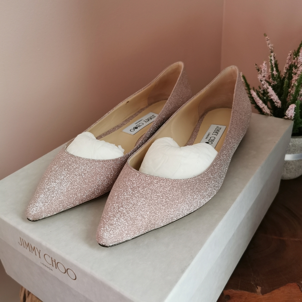Jimmy Choo light pink flat